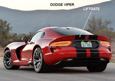 Dodge Viper Adhesive Assembly